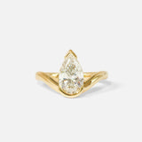 Front view of Solas Ring / Pear Diamond by Ciara Alice