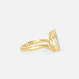 Side view of Solas Ring / Pear Diamond by Ciara Alice