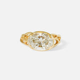 Front view of Dappled Summer / Oval Diamond Ring by Young Sun Song