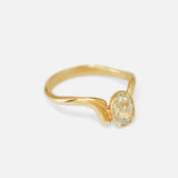 Side view of Dawn x Opalescent Sapphire Ring by Young Sun Song