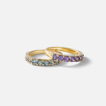 Dew / 3mm Purple Sapphire Ring By Hiroyo