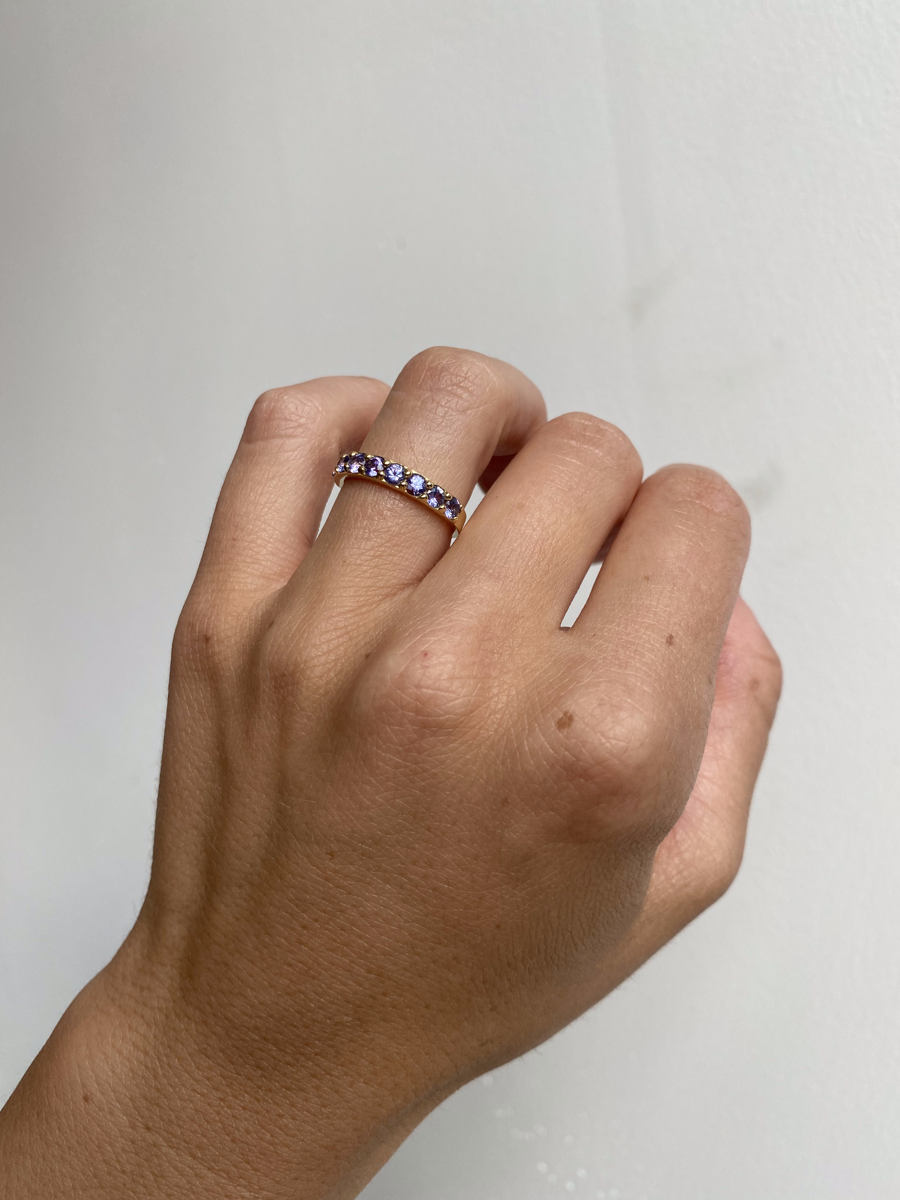 Dew / 3mm Purple Sapphire Ring By Hiroyo in WEDDING Category