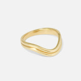 Angled side view of Double Curve Band by Ciara Alice