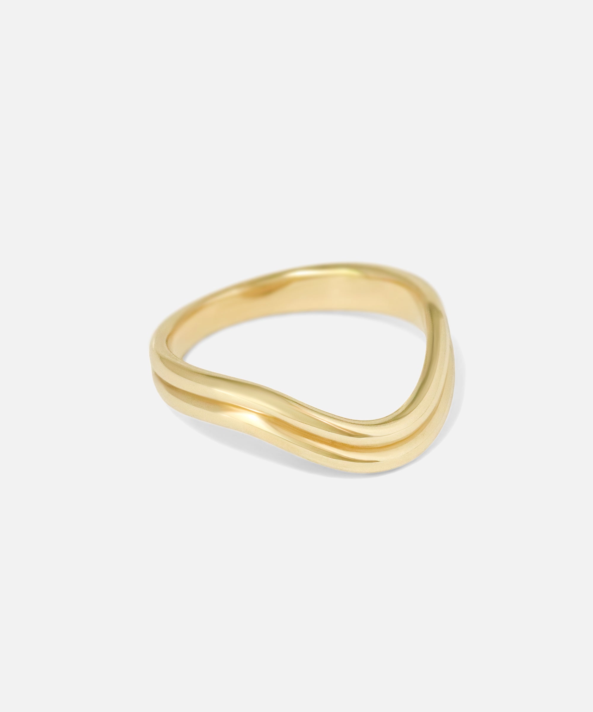 Angled side view of Double Curve Band by Ciara Alice