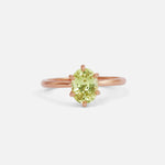 Front view of Lara / Crysoberyl Ring