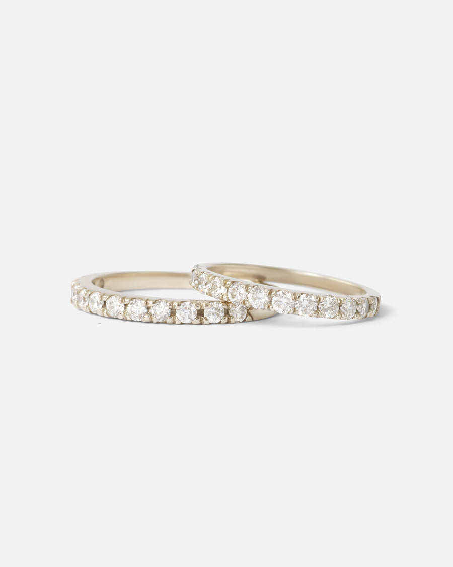 Orbit Band / Medium Pave 12 White Diamonds By Hiroyo in WEDDING Category