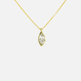 Front view of Cati / Marquise Diamond Pendant by Fitzgerald Jewelry
