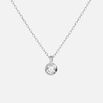 Front view of Rose Cut Round Pendant by Fitzgerald Jewelry