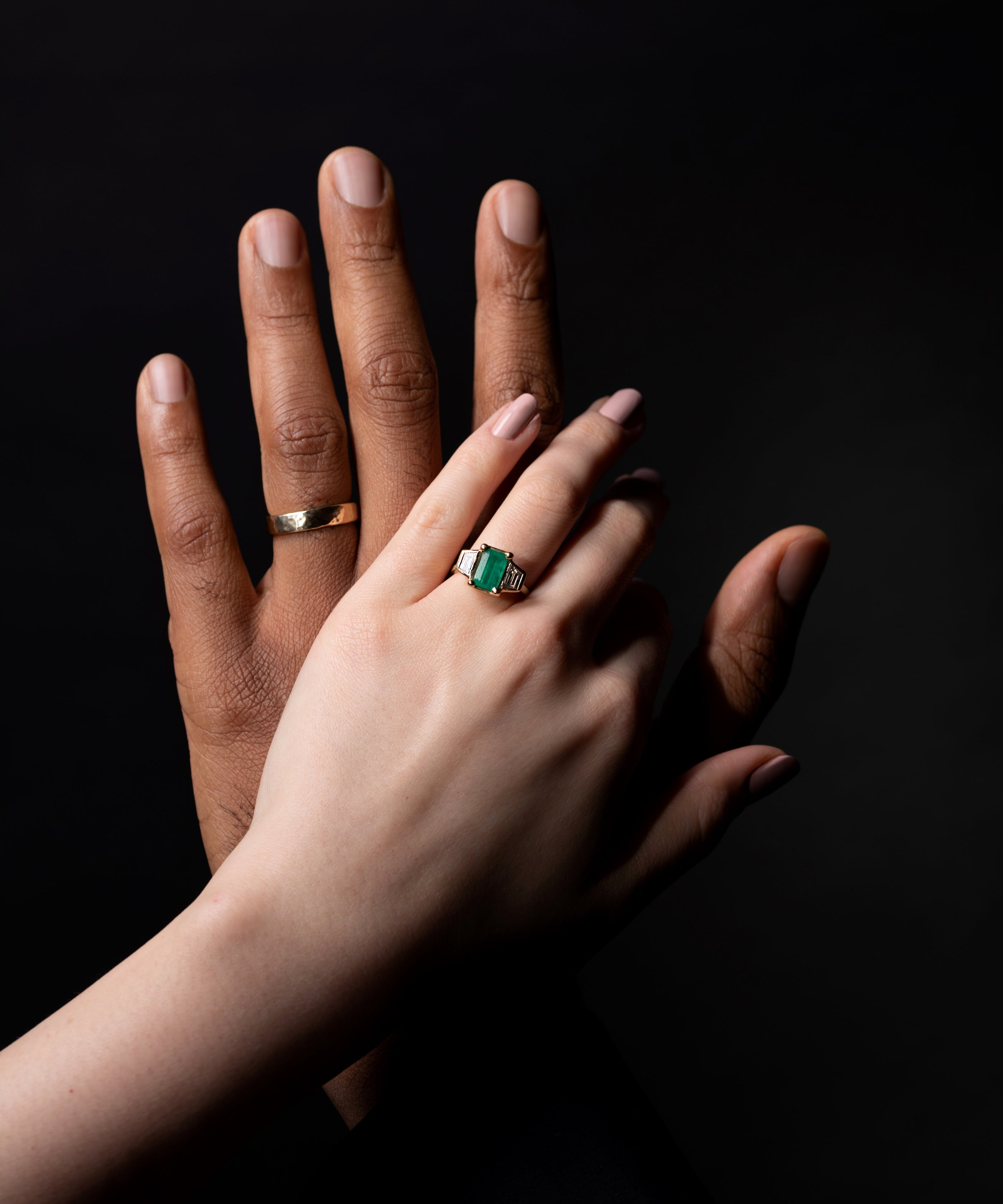 3 Wishes / Emerald Ring By Hiroyo
