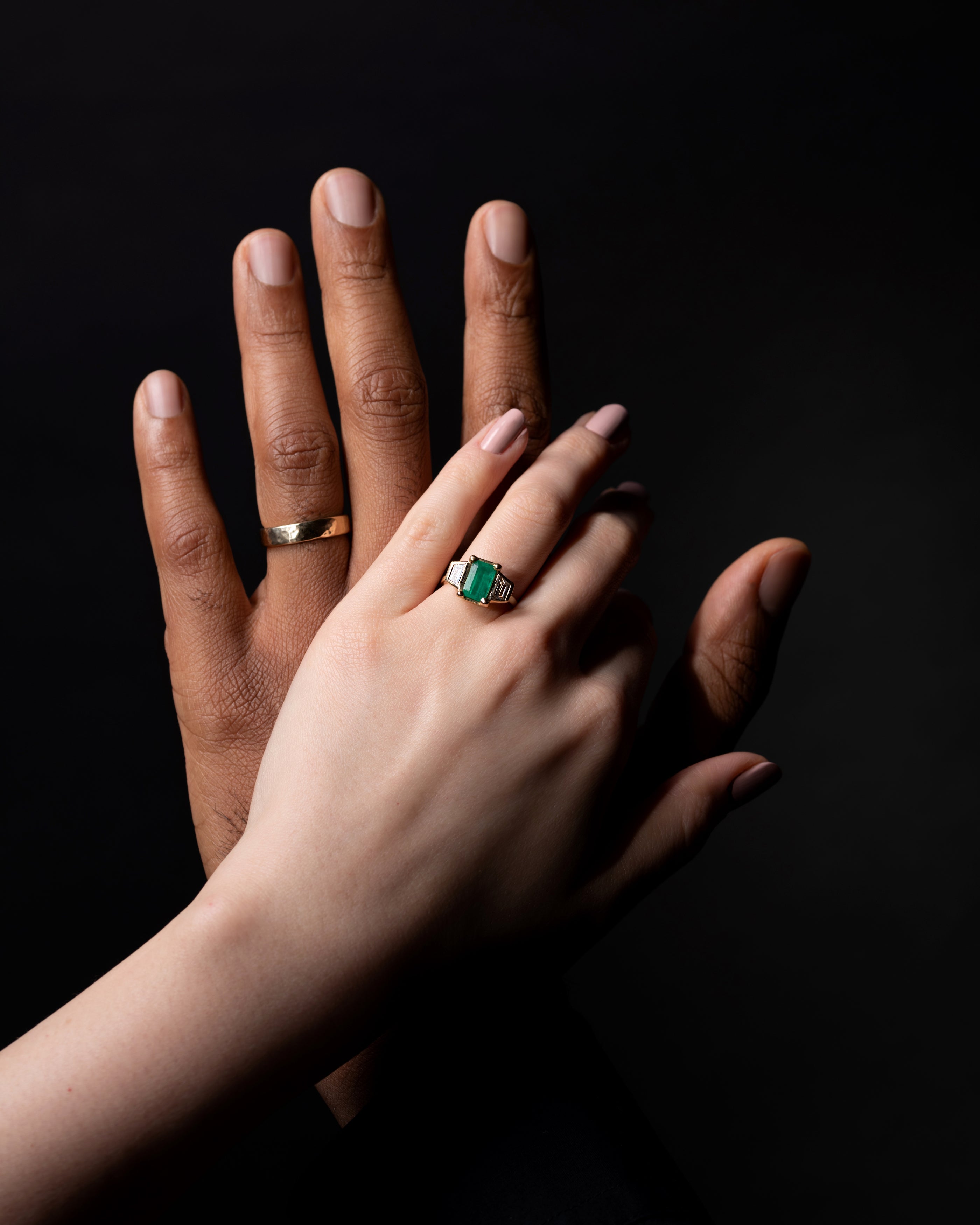 3 Wishes / Emerald Ring By Hiroyo