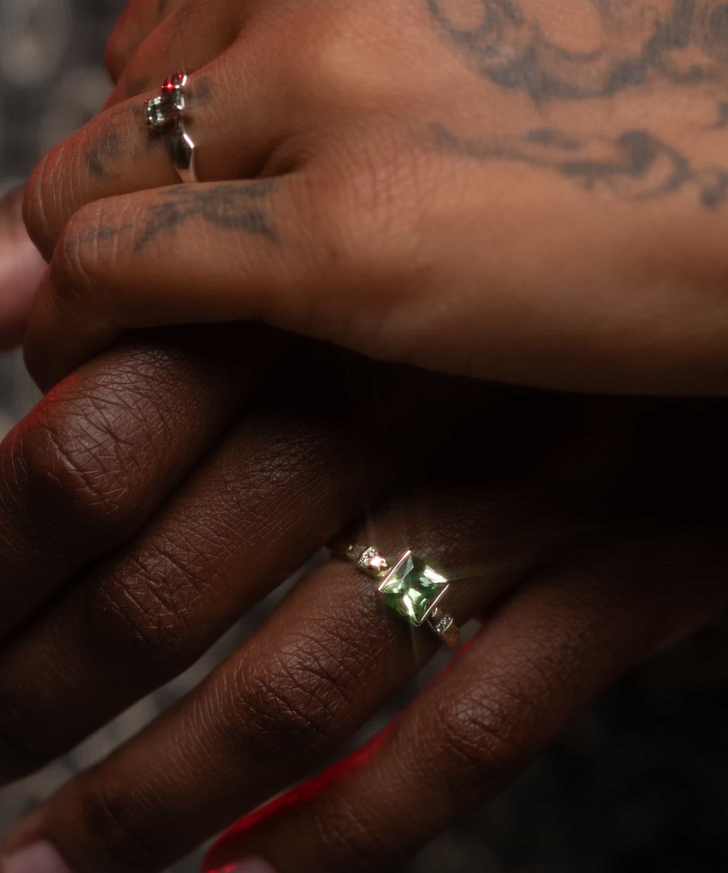 Cloudbeam / Paraiba Ring By Young Sun Song