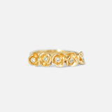 Front view of Five Roses Diamond Ring by Young Sun Song