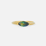 Front view of Florence / Marquise Sapphire Ring by Casual Seance