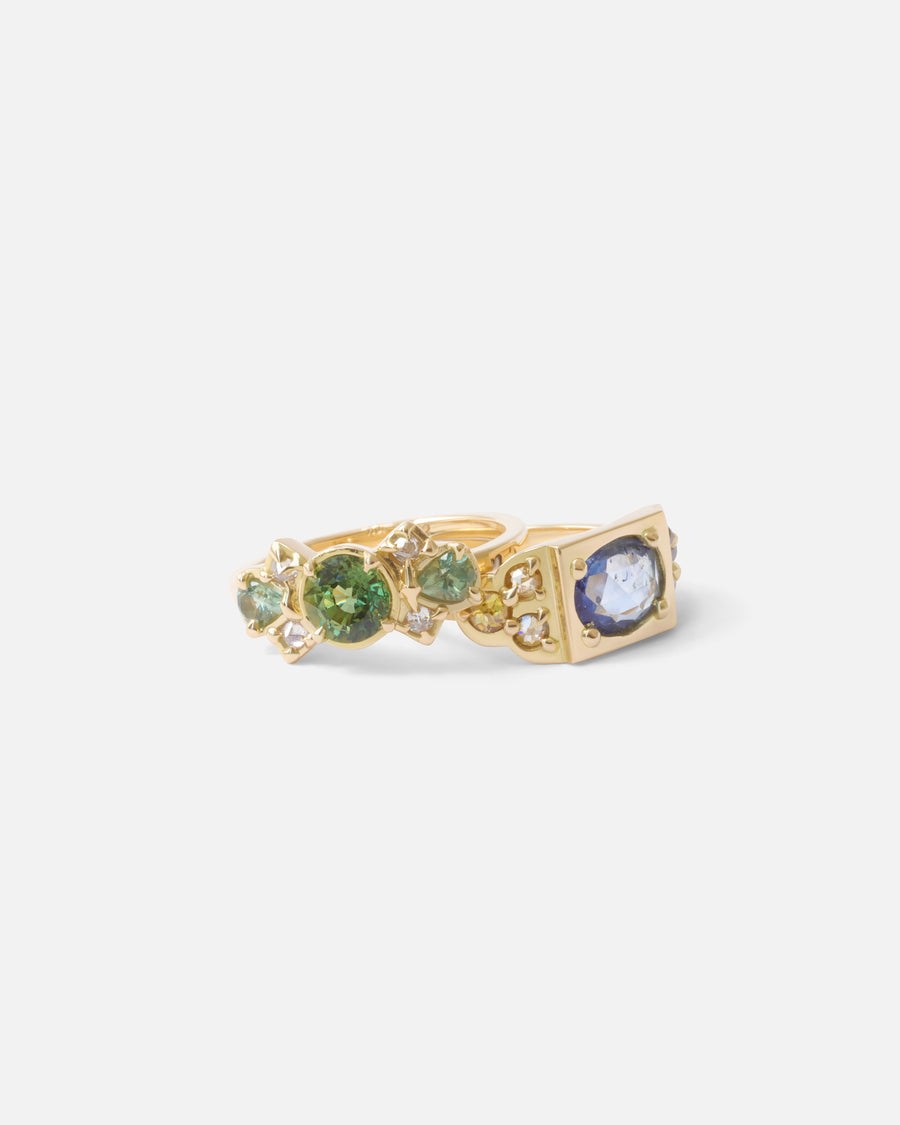 Dew 32 / Green Sapphire Ring By Hiroyo in ENGAGEMENT Category