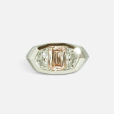 Front view of Three Wishes / Pink Ashoka Diamond Ring by Hiroyo