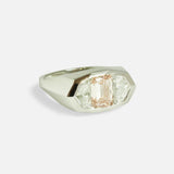 Side view of Three Wishes / Pink Ashoka Diamond Ring by Hiroyo