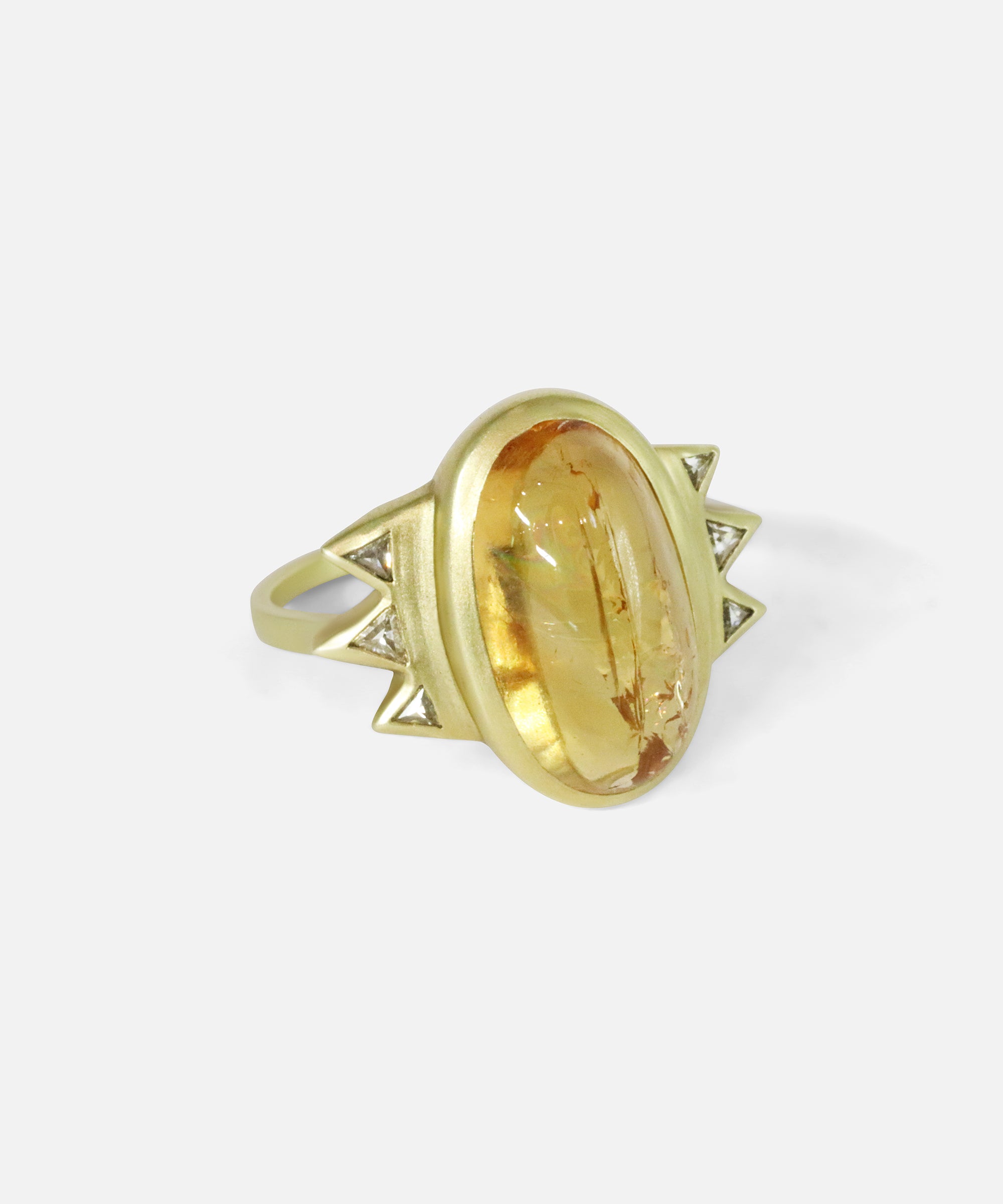Side view of Bubble 26 / Imperial Topaz Ring