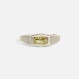 Front view of Joe / Orange Brown Step Cut Diamond Ring by Hiroyo
