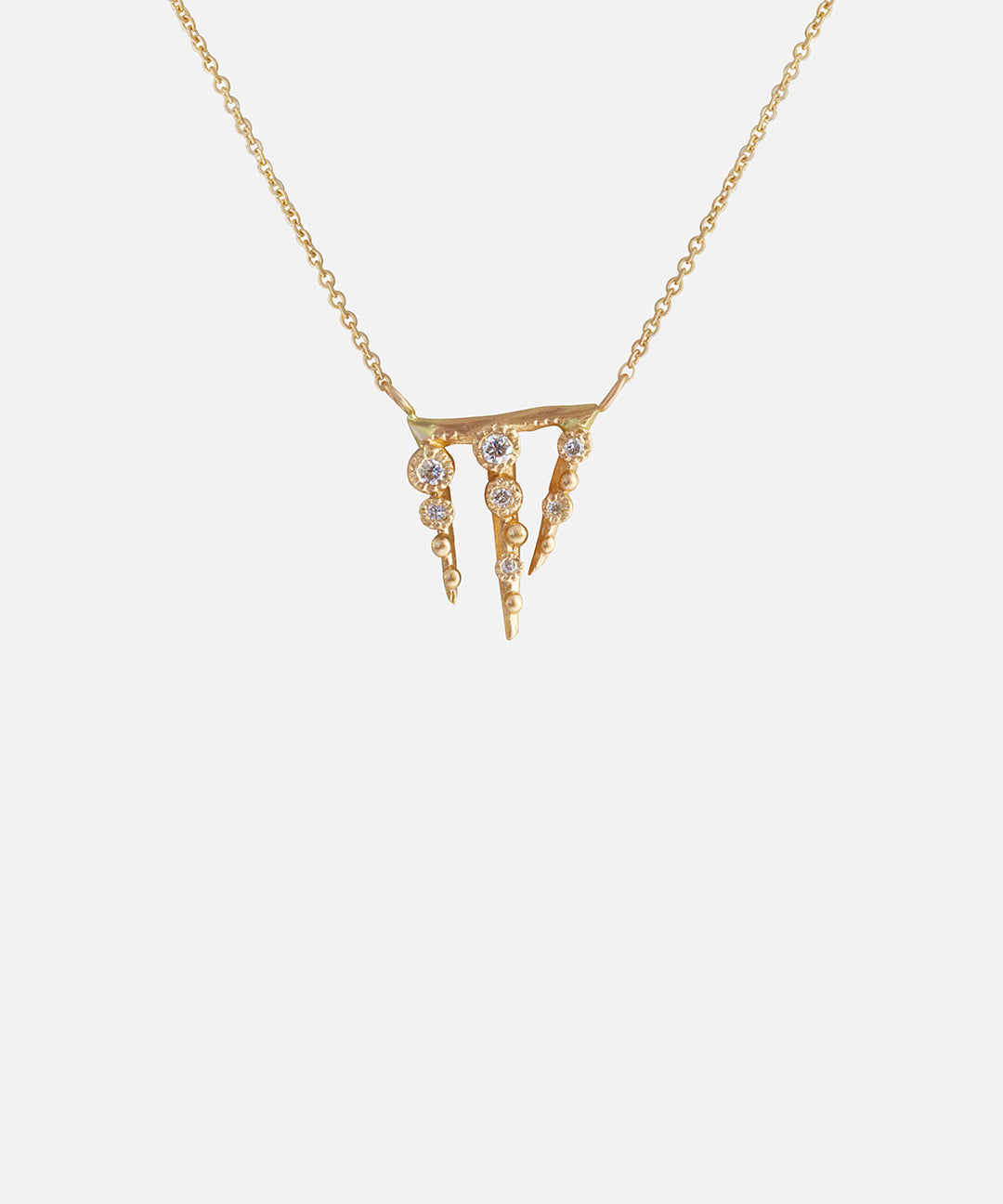 Melee 67 / White Diamond Pendant By Hiroyo