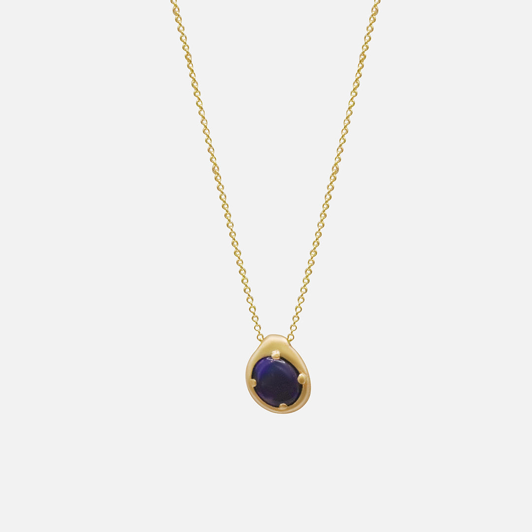 Front view of Black Opal Pendant 