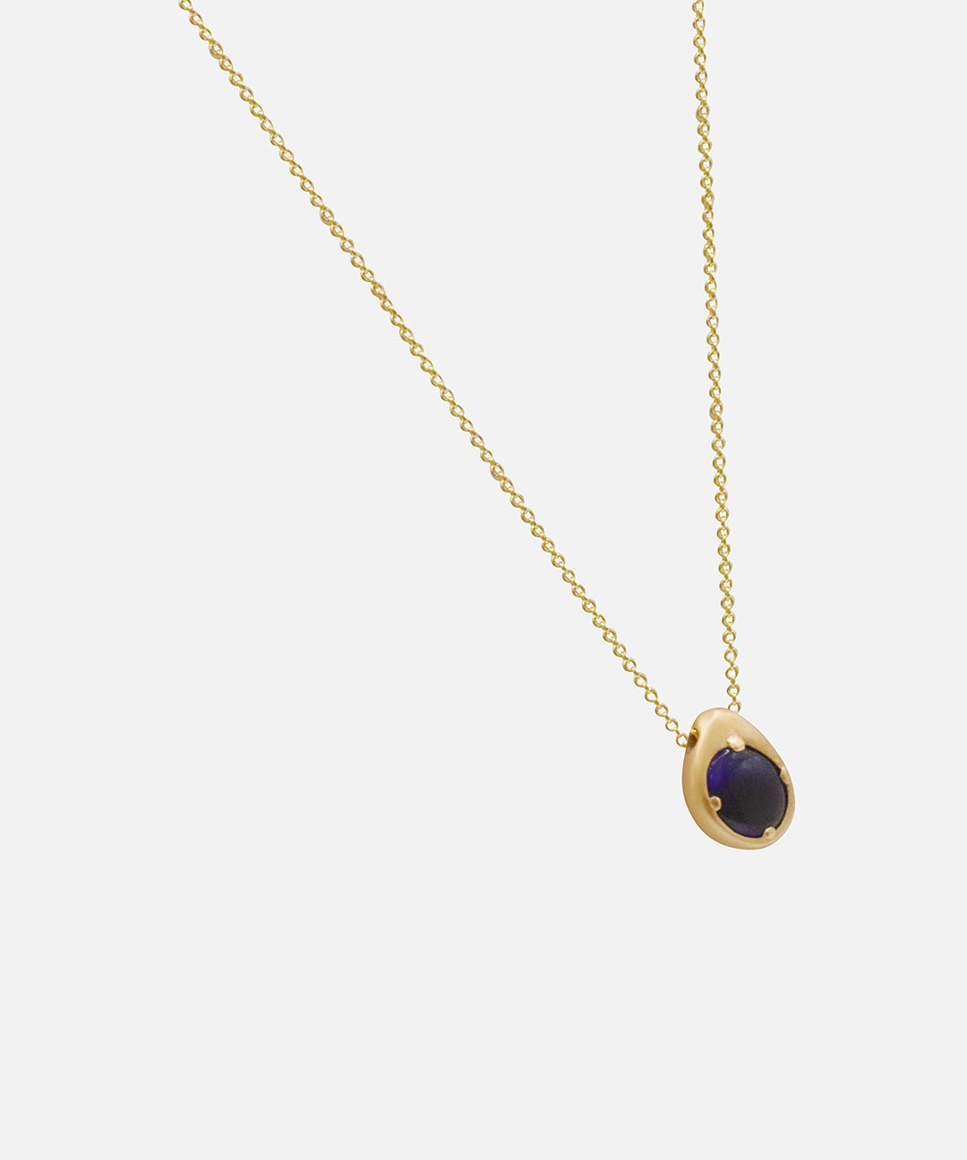Side view of Black Opal Pendant 