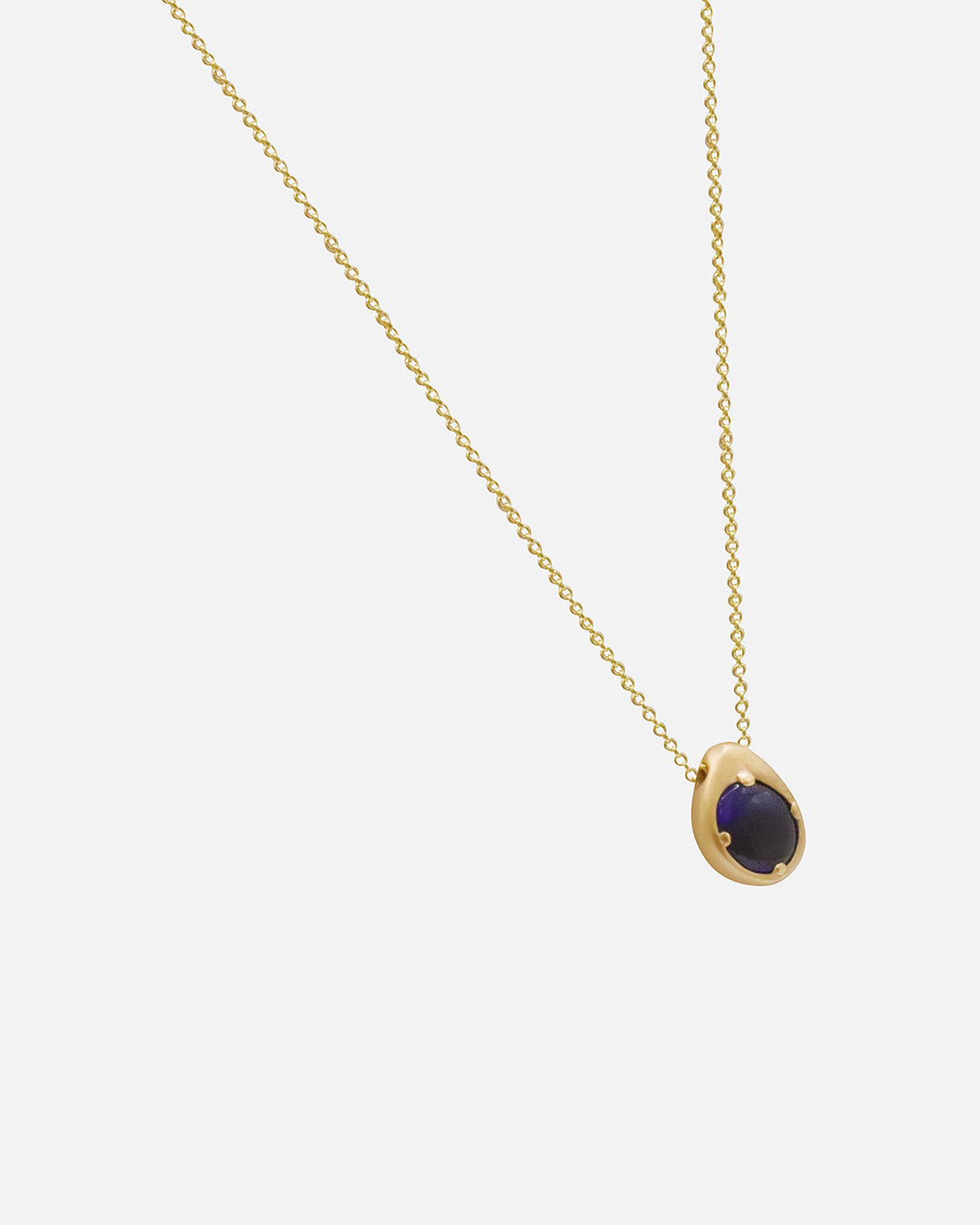 Side view of Black Opal Pendant 