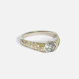 Side view of Soraya Ring / Grey Sapphire by Hiroyo