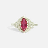 Front view of Aixa / Ruby Ring by Hiroyo