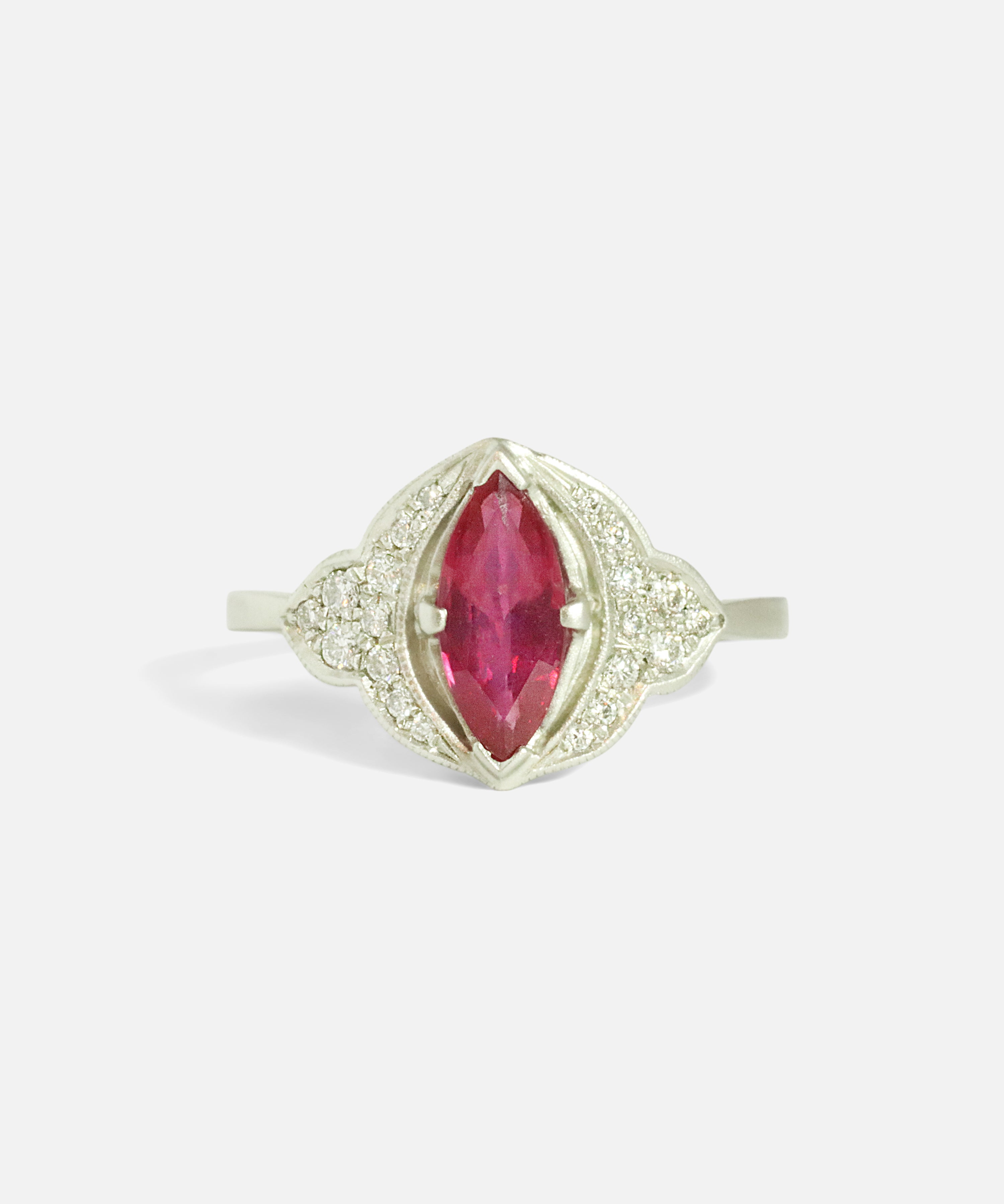 Front view of Aixa / Ruby Ring by Hiroyo