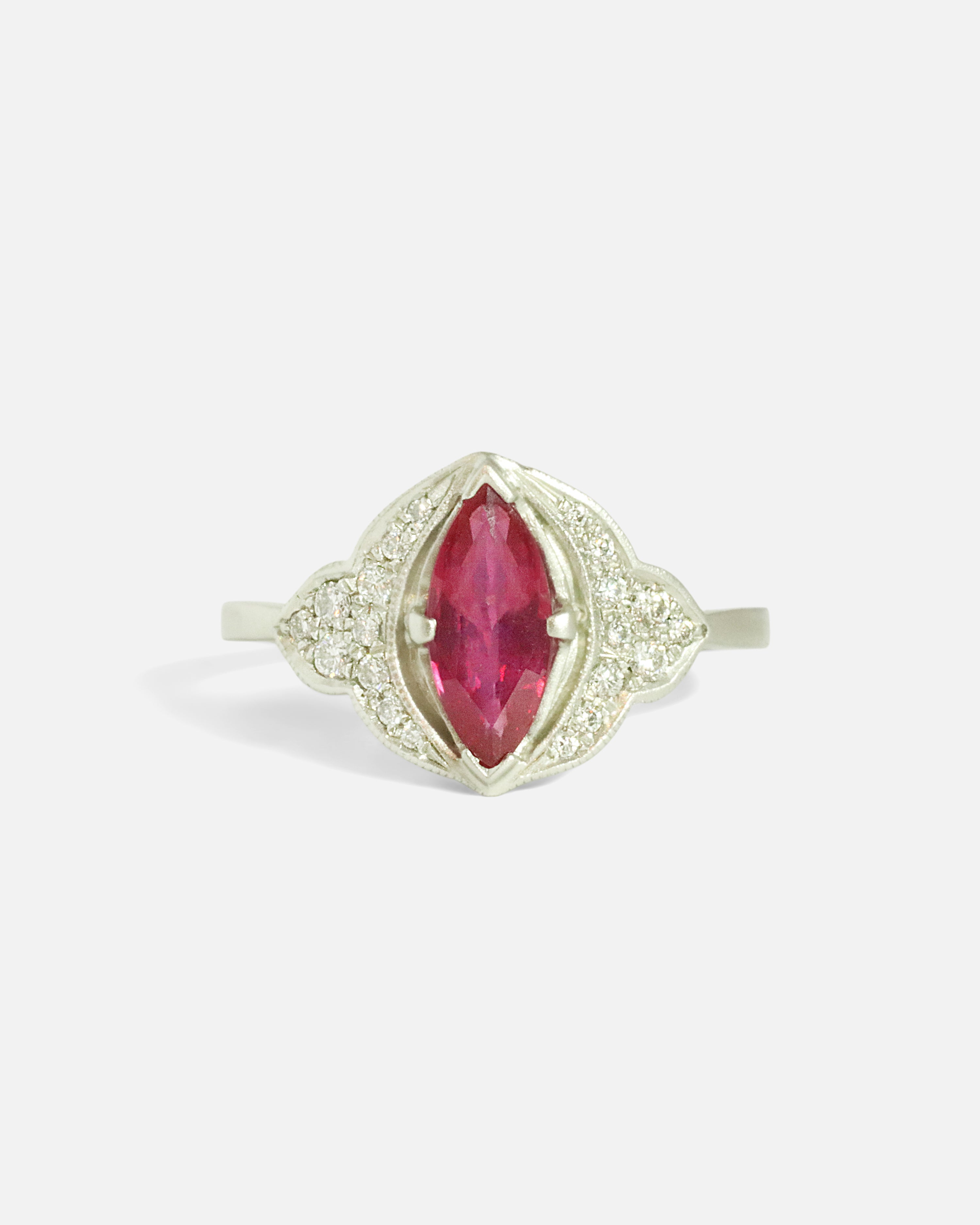Front view of Aixa / Ruby Ring by Hiroyo