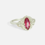 Side view of Aixa / Ruby Ring by Hiroyo