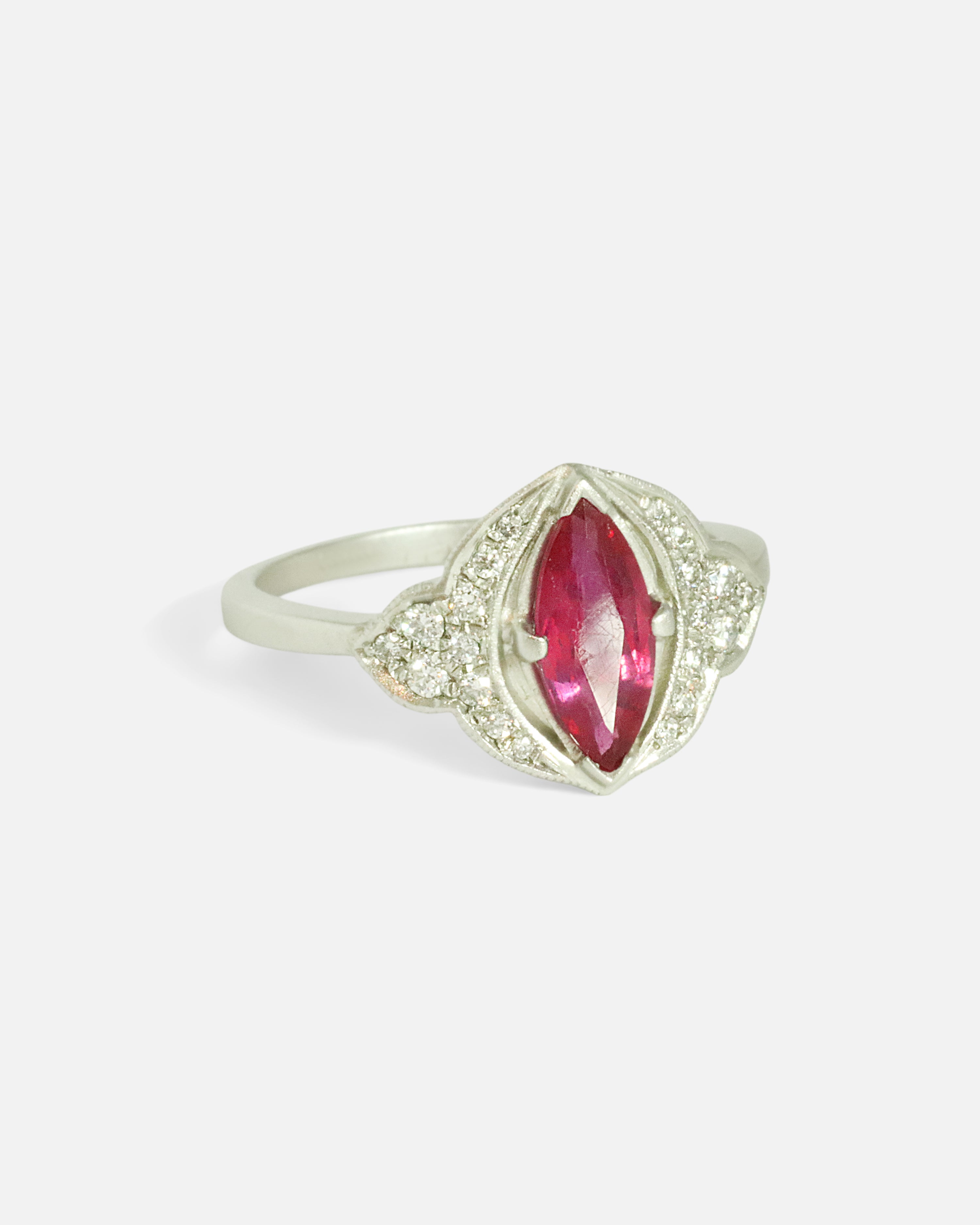 Side view of Aixa / Ruby Ring by Hiroyo
