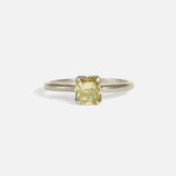 Front view of Beth / Champagne Cushion Cut Diamond Ring by Hiroyo