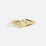 Front view of Dew 50 / Kite Toi et Moi Ring by Hiroyo