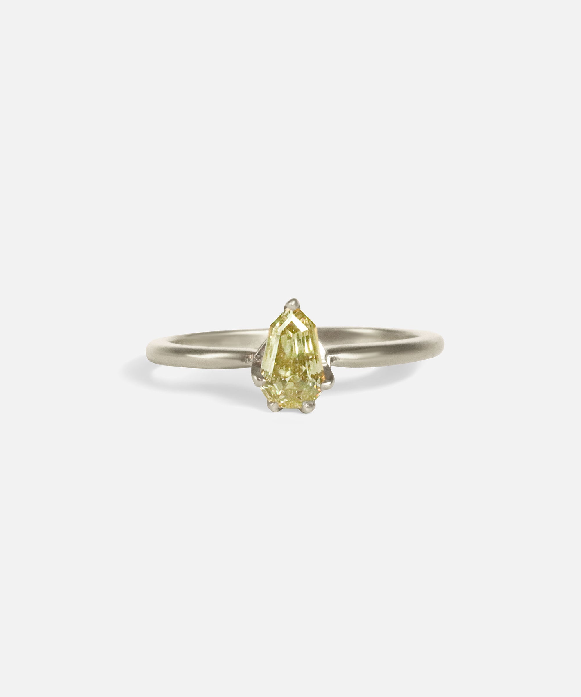 Front view of Amy / Champagne Step Cut Diamond Ring by Hiroyo