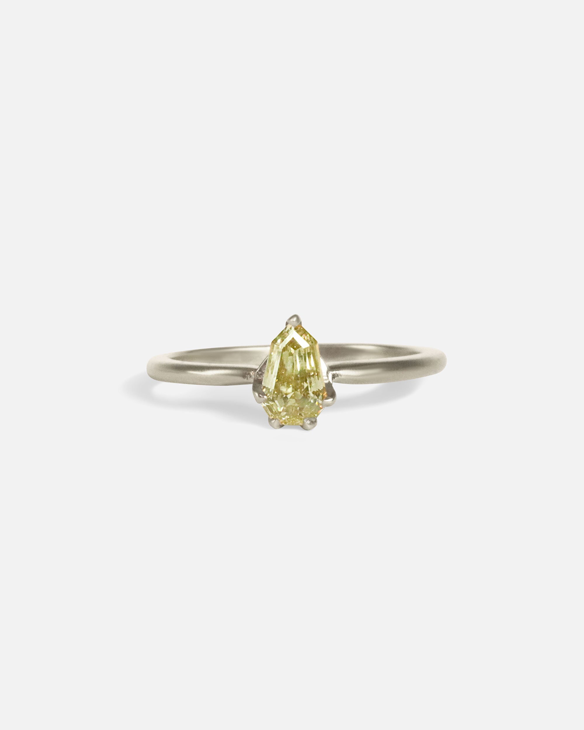 Front view of Amy / Champagne Step Cut Diamond Ring by Hiroyo