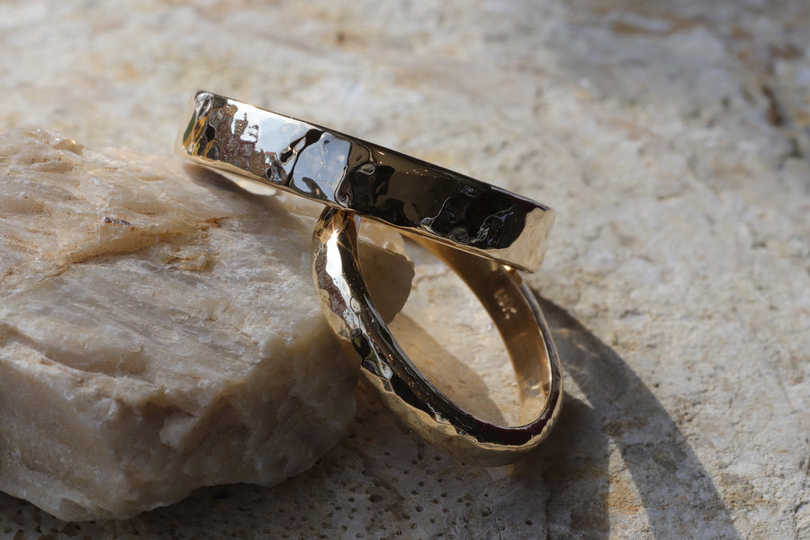 4.5mm Hammered Band By Kestrel Dillon in WEDDING Category
