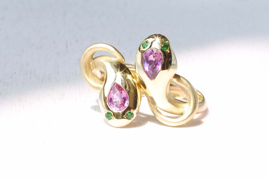 Nudum Serpentes Ring / Purple Sapphire By Ides in rings Category