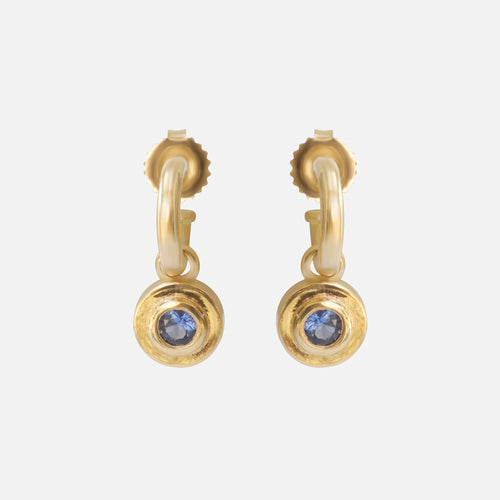 Hoops / Blue Sapphire Drops By Bree Altman in earrings Category