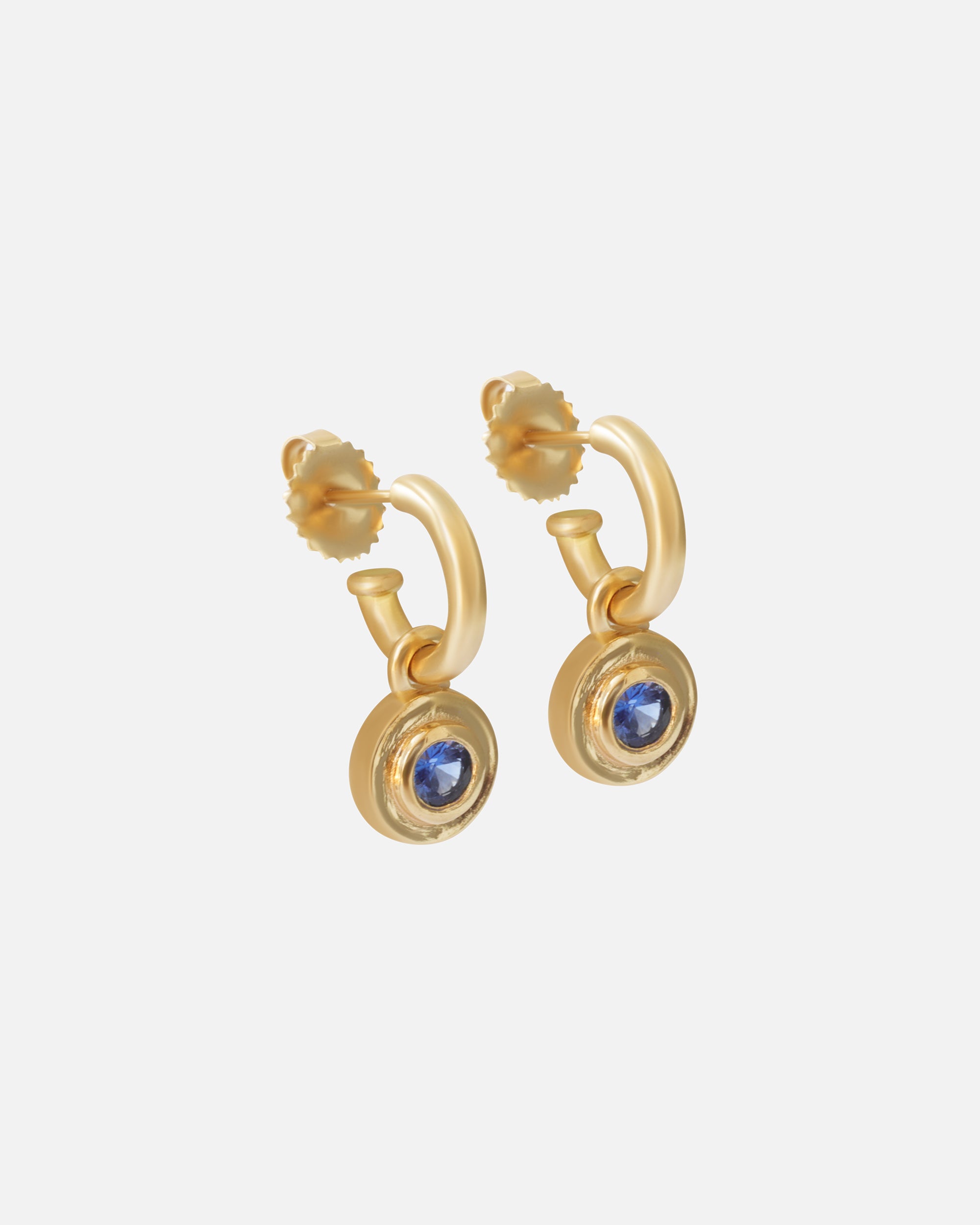 Hoops / Blue Sapphire Drops By Bree Altman in earrings Category