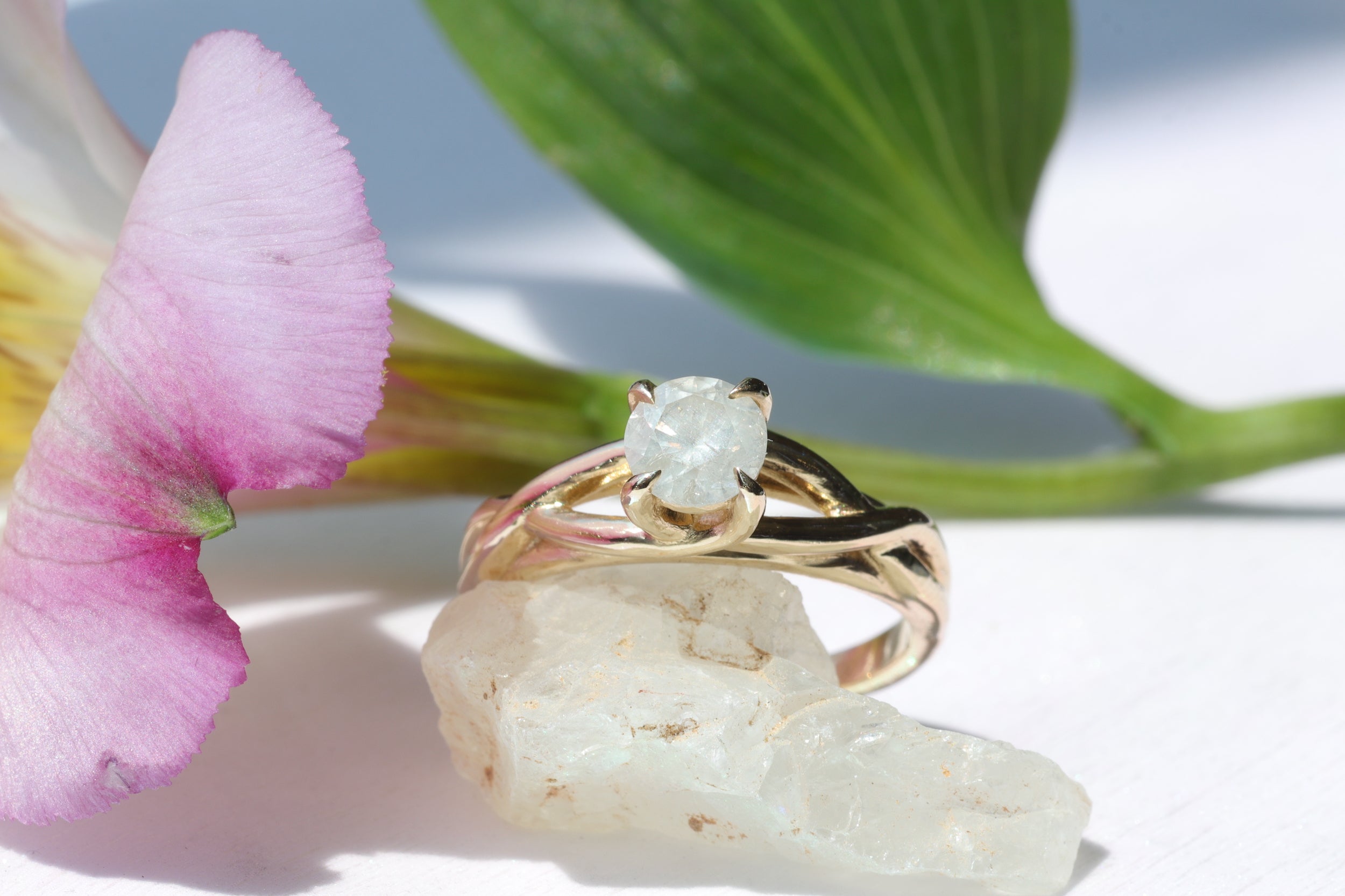 Twist Solitaire Ring By Kestrel Dillon