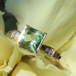 Cloudbeam / Paraiba Ring By Young Sun Song