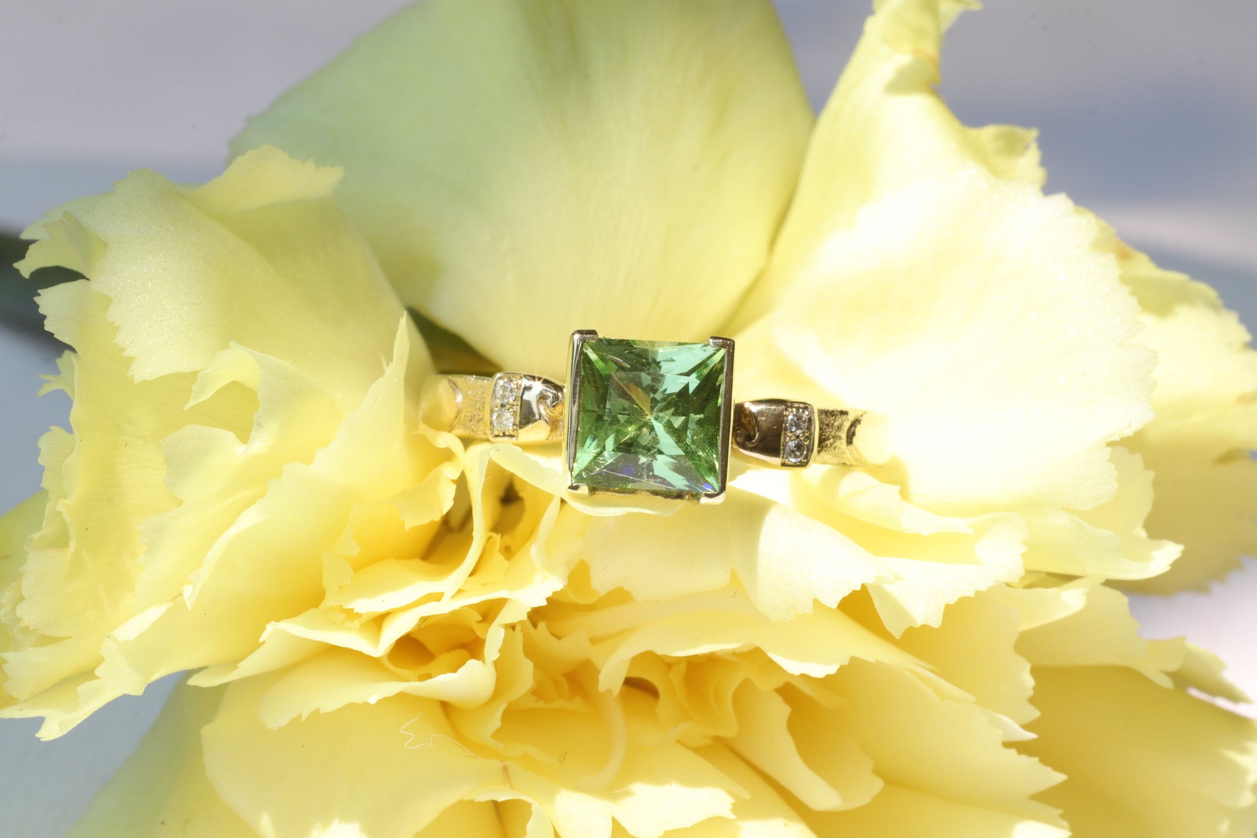 Cloudbeam / Paraiba Ring By Young Sun Song