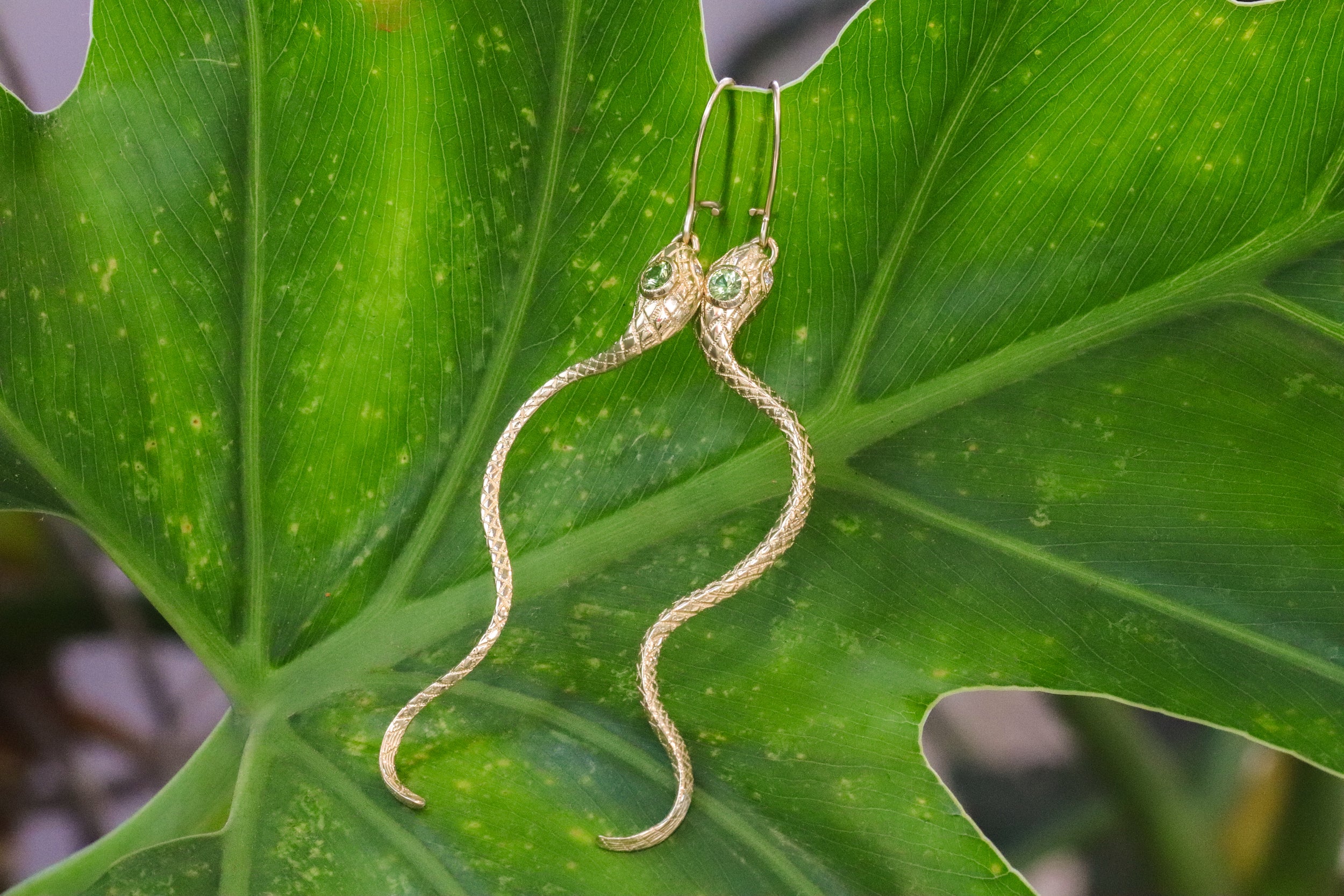 Ornata Ophidia Shepherd Hook Earrings By Ides
