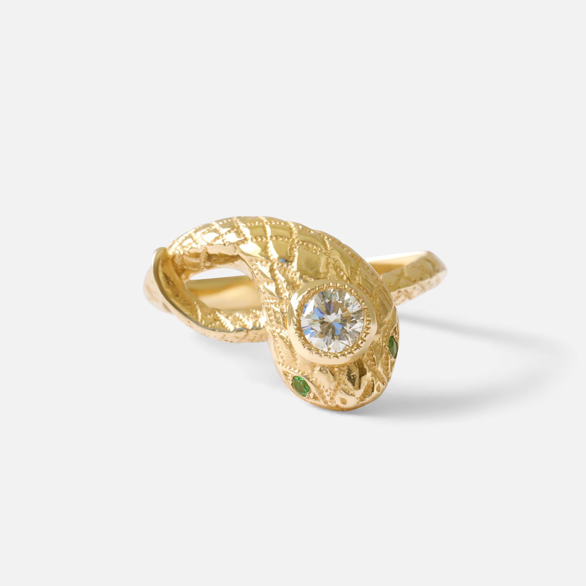 Ornata Ophidia Ring / White Diamond By Ides