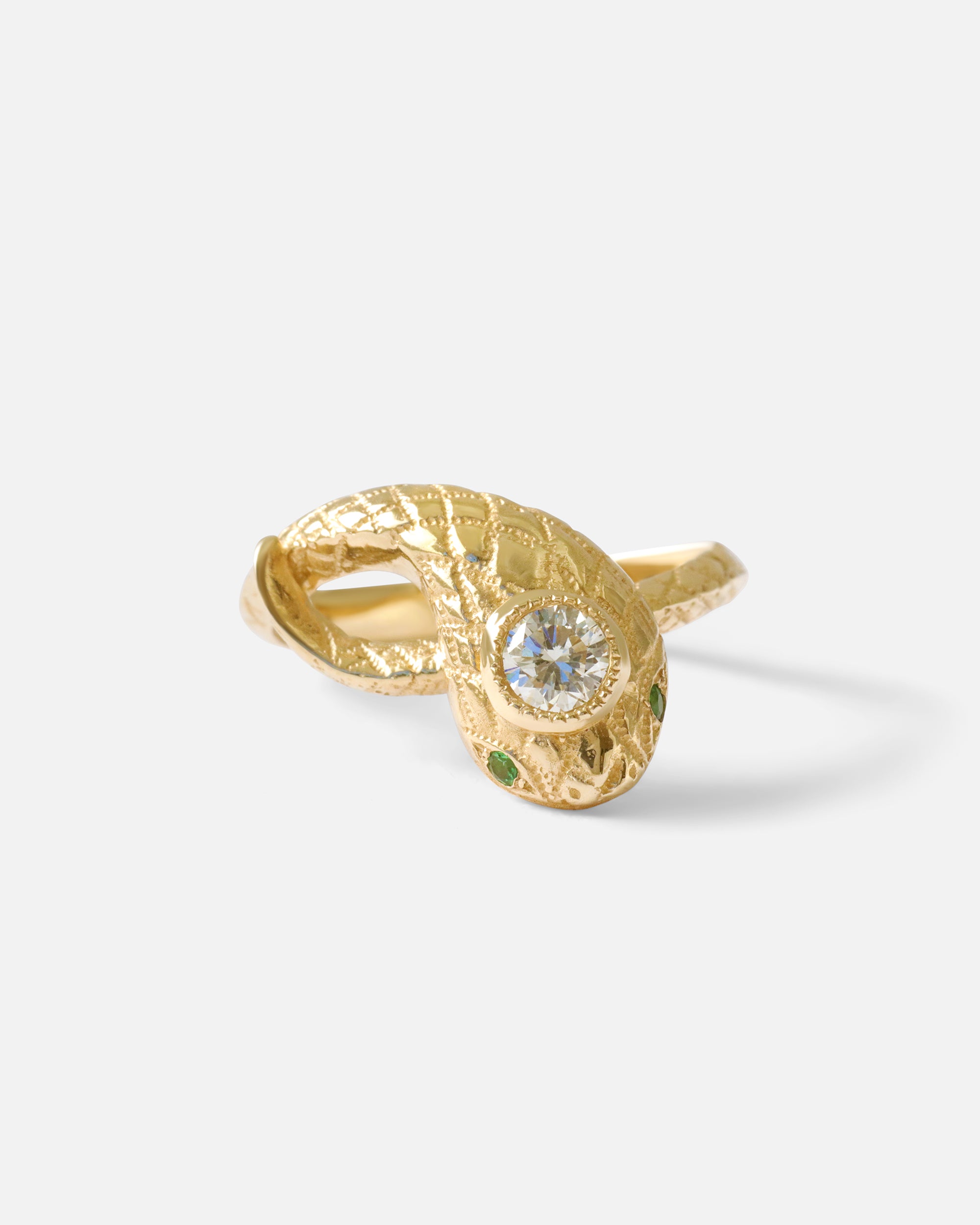 Ornata Ophidia Ring / White Diamond By Ides