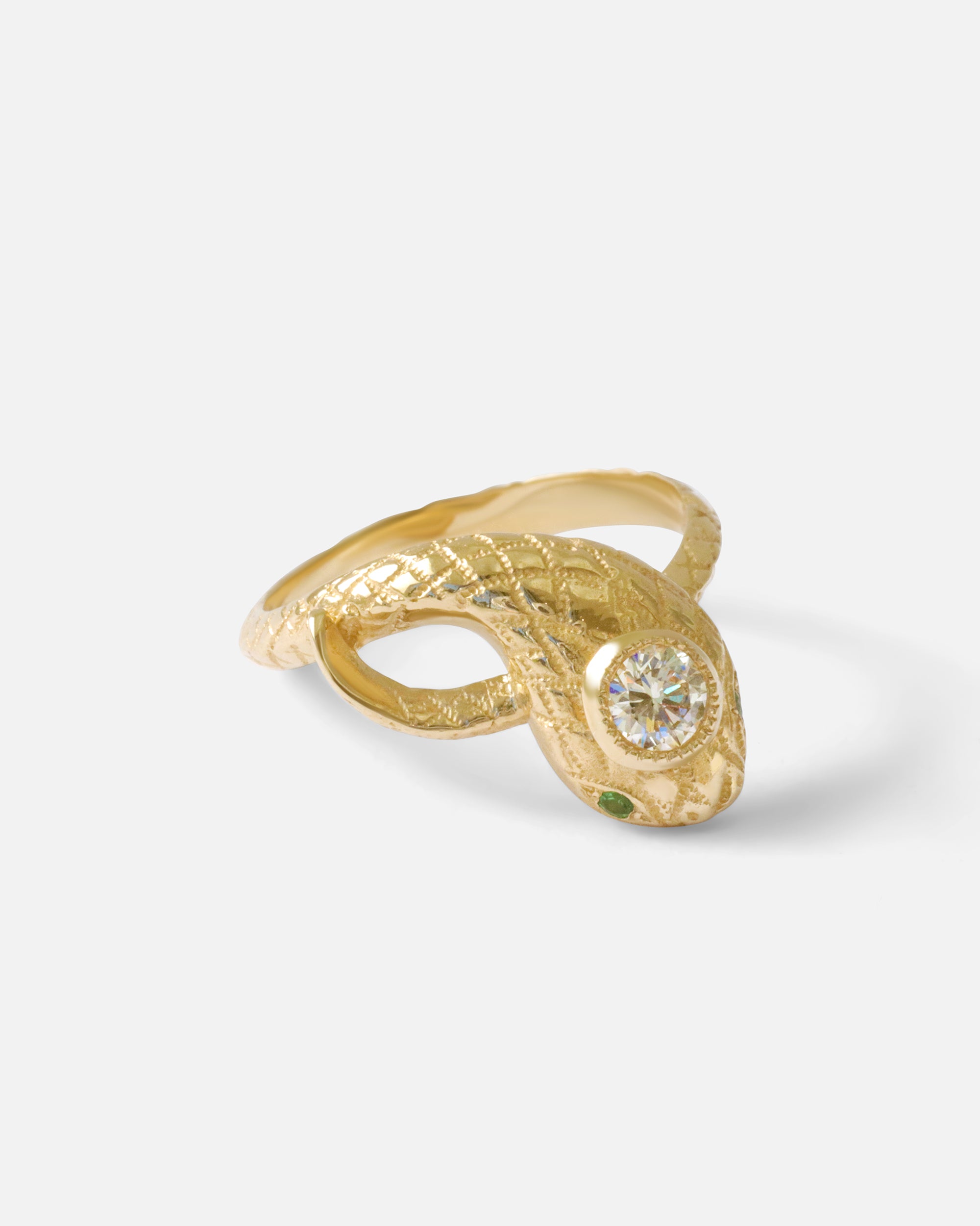 Ornata Ophidia Ring / White Diamond By Ides in rings Category
