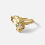 Ornata Ophidia Ring / White Diamond By Ides