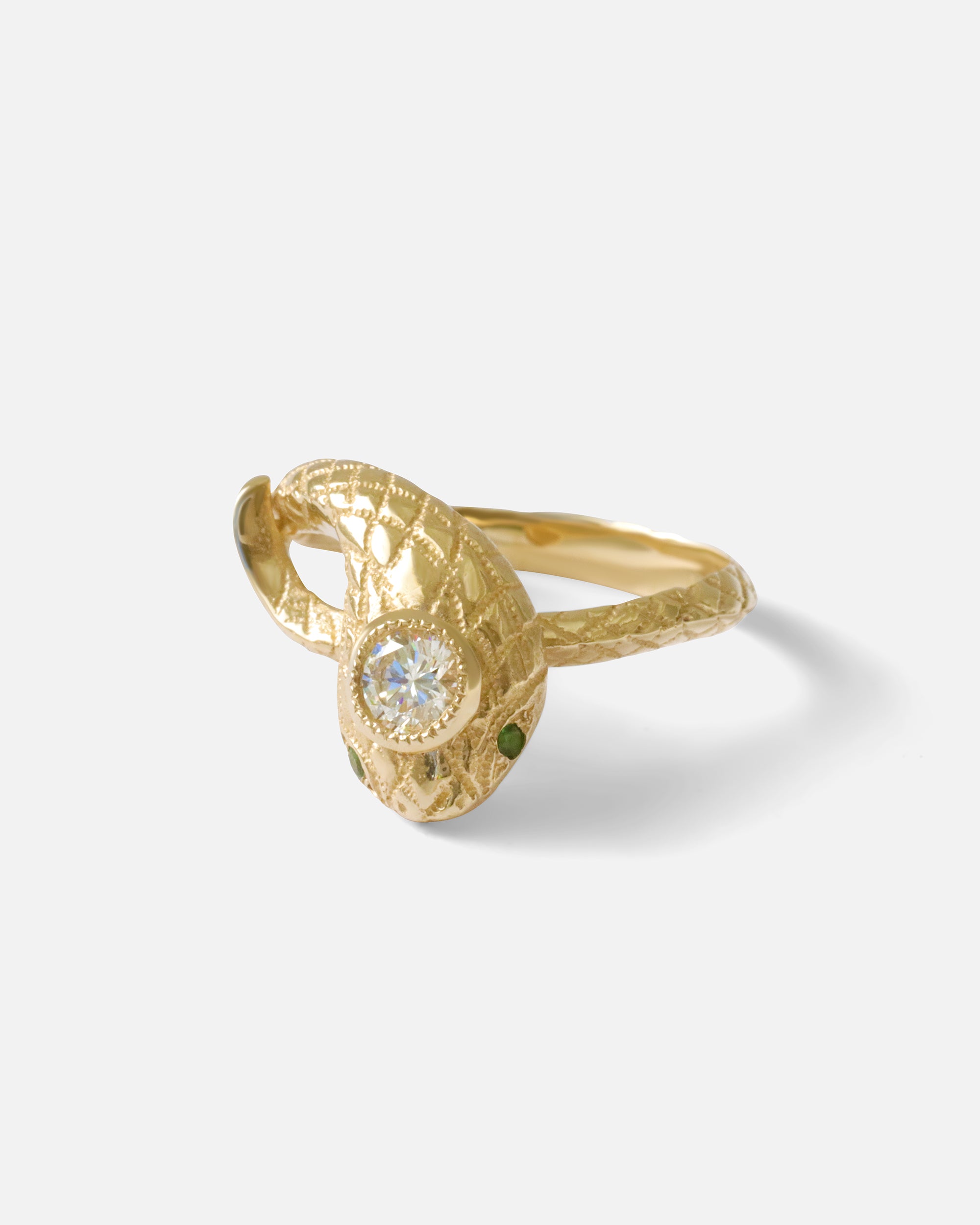 Ornata Ophidia Ring / White Diamond By Ides