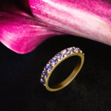 Dew / 3mm Purple Sapphire Ring By Hiroyo in WEDDING Category